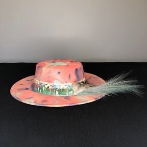 Handpainted Widebrim Hat